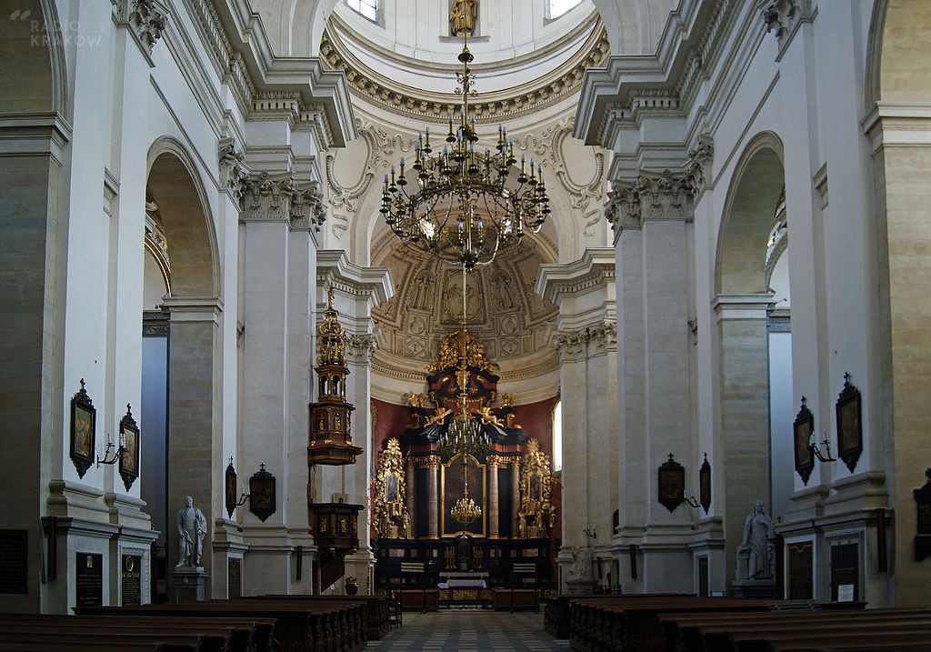 Wnętrze kościoła św. Piotra i Pawła. Fot. Zygmunt Put/Wikipedia