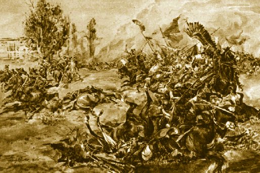 Józef Brandt ( 1841-1914) Bitwa pod....?  ( fot.Wiipedia)