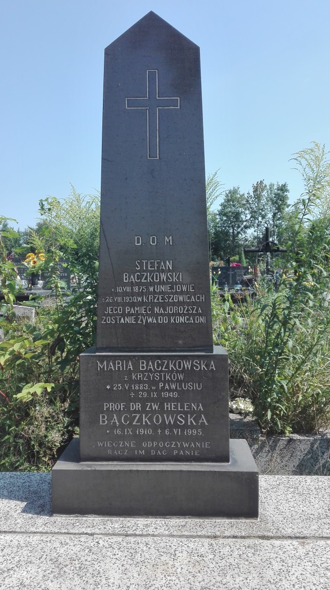 Grób rodziny Bączkowskich na cmentarzu w Krzeszowicach (fot. WOJCIECH NOWAK)