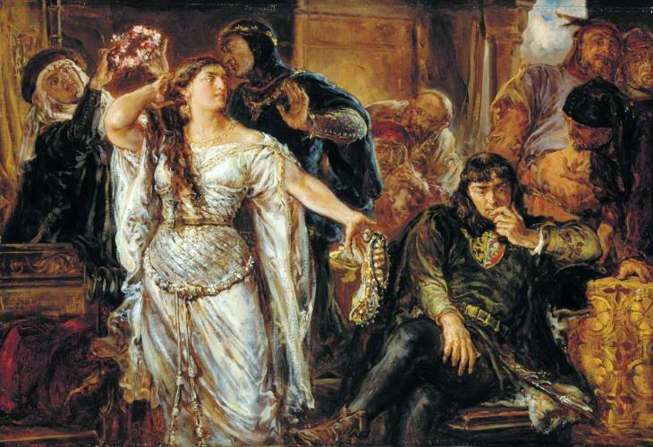 Spór małżeński Gryfiny z Leszkiem Czarnym, obraz Jana Matejki (1879) - fot. Wikipedia