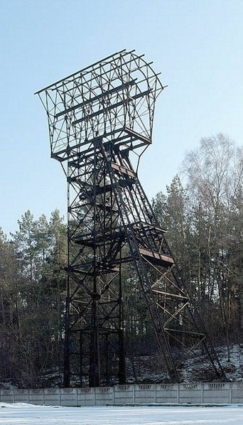 Miedzianka, wieża wyciągowa szybu 